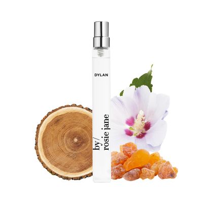 By Rosie Jane Travel Perfume Spray (Dylan) - Clean Perfume for Women - Non-Toxic Body Mist with Notes of Bergamot Blossom, Guaiac Wood &amp; Amber Silk - Paraben, Sulfate &amp; Phthalate Free (10ml)