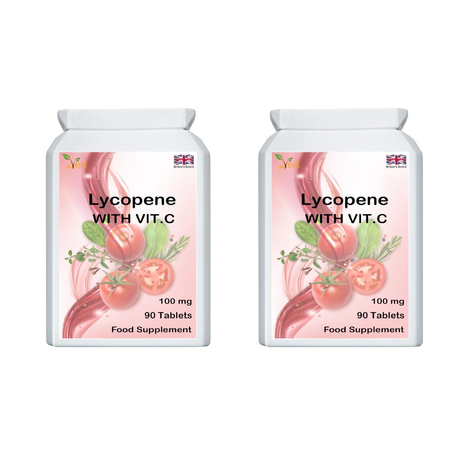 Ved Lycopin Supplement | 100mg 90 Tablets (Pack of 2)