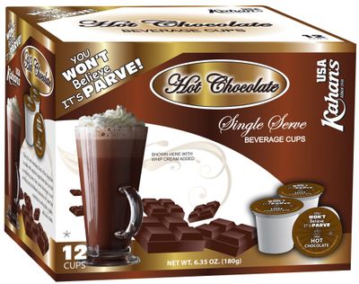 Dairy Free, Hot Chocolate Cups, Compatible with all standard Coffee Makers, (12 cups), Caffeine Free, Vegan