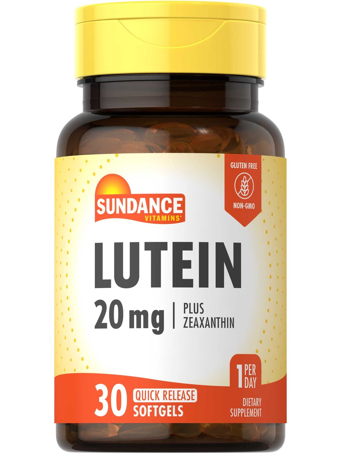 Sundance Lutein 20mg | 30 Softgels | with Zeaxanthin | Non-GMO and Gluten Free Supplement