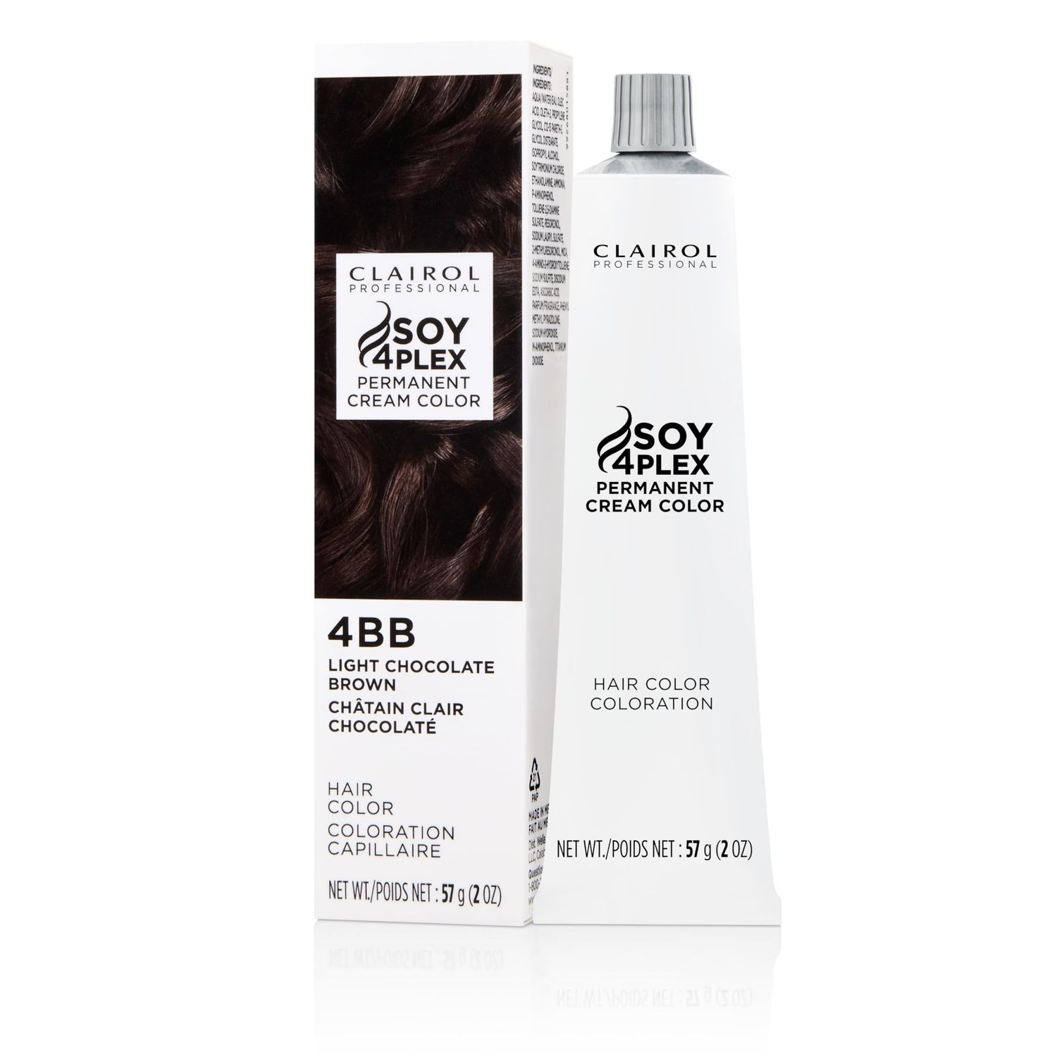 Clairol Professional Crme Permanente, 4BB Light Chocolate Brown, 2 oz. - Packaging May Vary
