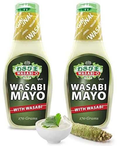Wasabi-O Mayonnaise 170 g -2 bottle/pack (6.0 Oz) uses Real Wasabi It&#39;s innovative s ideal with sandwiches, salads and french fries - the new alternative for everyone.