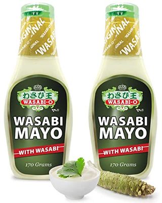 Wasabi-O Mayonnaise 170 g -2 bottle/pack (6.0 Oz) uses Real Wasabi It&#39;s innovative s ideal with sandwiches, salads and french fries - the new alternative for everyone.