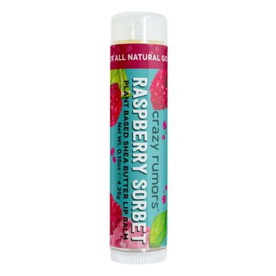 Crazy Rumors Raspberry Sorbet Lip Balm, 0.15 OZ
