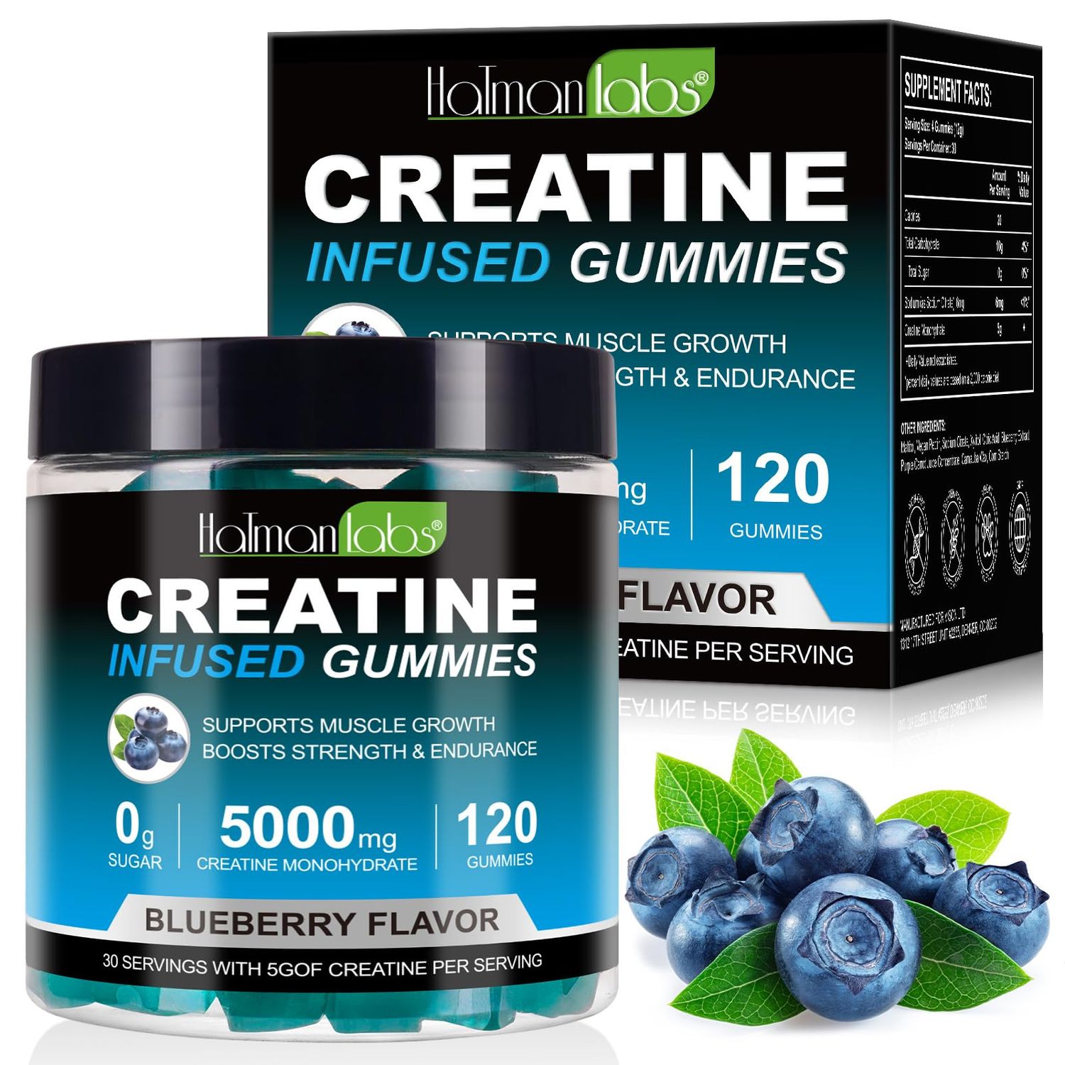 Creatine Monohydrate Gummies for Men and Women - Creatine Monohydrate Gummies - 5000mg Creatine Monohydrate Gummies Sugar Free 120 Gummies Advanced Formula Support Muscle Growth,Sugar Free,Vegan