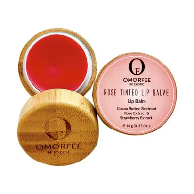 Omorfee 100 Organic Tinted and Moisturizing Lip Balm Treatment Strawberry Flavor- 10g/0.35Oz