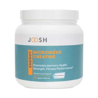 JOOSH Micronized Creatine Supplement Powder, Creavitalis - 60 Servings, 300g, Unflavored, Vegan, GMO Free