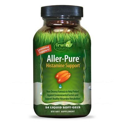 Irwin Naturals Aller-Pure - 54 Liquid Soft-Gels - Histamine Support with Quercetin, Luteolin &amp; Rutin - Non-Drowsy Formula