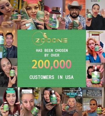 zooone- 90pcs Lutein Eye Vitamins Supplement for Macular Health and Dry Eye, Contains Lutein, Zinc, Vitamins C/E &amp; Zeaxanthin to Support Eye Health