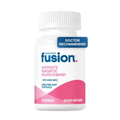Bariatric Fusion One Per Day Bariatric Multivitamin with Iron for Women | with Hair and Nails Vitamins Blend | Gastric Bypass and Sleeve Gastrectomy | 30 Capsules | 1 Month Supply