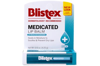 Blistex Medicated Lip Balm with SPF 15 for Dryness, Chapping and Soothes Irritated Lips,0.15 Ounce (Pack of 8)