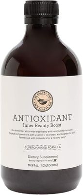 The Beauty Chef Antioxidant Inner Beauty Boost - Bio-Fermented Antioxidant Formula for Immune Support &amp; Skin Protection, Helps Brighten &amp; Even Out Complexion, 16.9 fl. oz / 500mL