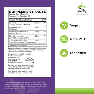 Terry Naturally Optimal Wellness - Immune, Respiratory &amp; Brain Health Support - Supports Liver Health with Curcumin - Provides Powerful Antioxidant Support - 30 Capsules (30 Servings)