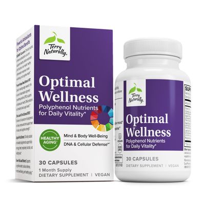 Terry Naturally Optimal Wellness - Immune, Respiratory &amp; Brain Health Support - Supports Liver Health with Curcumin - Provides Powerful Antioxidant Support - 30 Capsules (30 Servings)