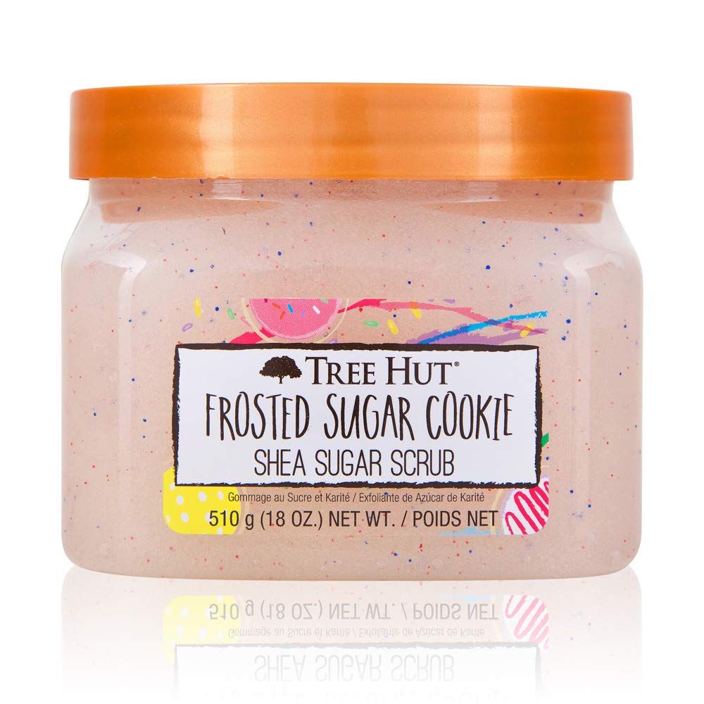 Tree Hut Frosted Sugar Cookie Shea Sugar Scrub | Exfoliating Scrub Removes Dry Skin for a Soft &amp; Natural Glow | Limited Edition | Vegan, Free of Parabens, Formaldehyde Donors, &amp; Sulfates | 18 fl oz.