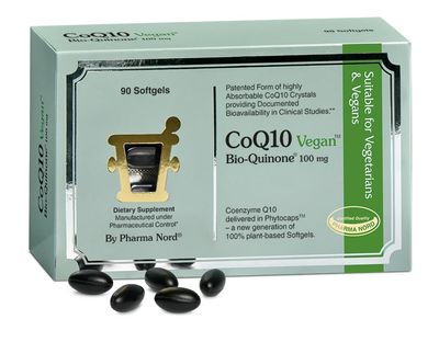CoQ10 Vegan Bio-Quinone 100 mg, 90 Softgels | Premium Plant-Based Coenzyme Q10 Supplement with Non-GMO Ingredients for Optimal Health | High Absorption Formula for Heart Health and Energy Production