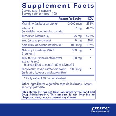 Pure Encapsulations AntiOxidant Formula | Broad Spectrum Antioxidant Support | 120 Capsules