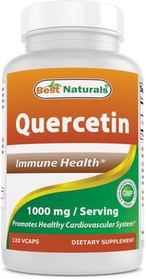 Best Naturals Quercetin 1000 mg/Serving 120 Veggie Capsules (120 Count (Pack of 1))