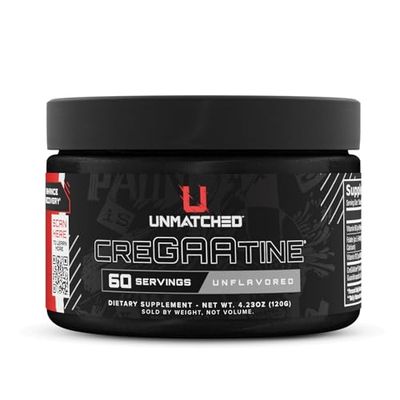 Unmatched CreGAAtine Optimized Creatine | Creatine Monohydrate GAA (Guanidinoacetic Acid) | Muscle Build, Strength, Recovery | 60 Servings (Unflavored)