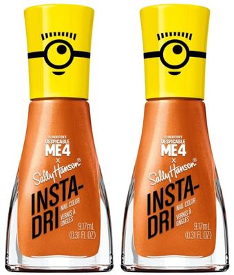Sally Hansen Insta-Dri x 4 Collection, Girls Just Wanna Have Crime, Nail Polish, Easy to Use, Stays Put, Beautiful Colors, Glides On, No Smudges, 0.3oz - Pack of 2