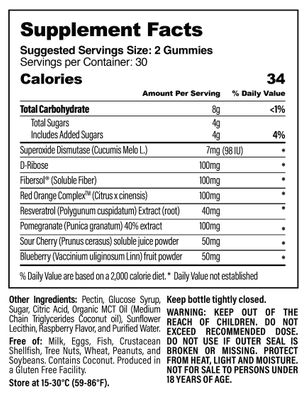 Cellev8 Prime Recovery Gummies | Joint & Muscle Wellness | SOD, Tart Cherry, Resveratrol & Pomegranate | Made in USA | Raspberry Flavor, 60 Count