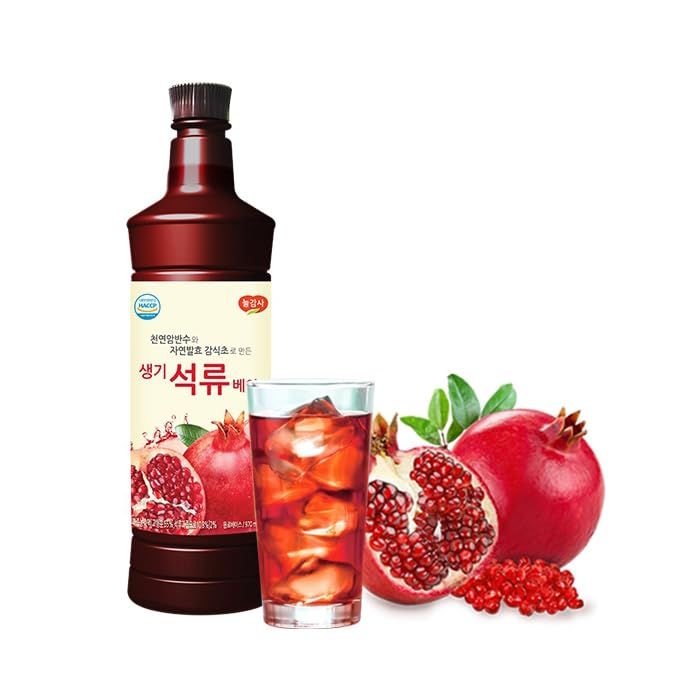 Korean Pomegranate, Schizandra, Plum Extract Syrup All Purpose Cooking Drinking Tea Sweet Healthy Paste Concentrate For Dipping Marinade Sweet Plum Japanese Apricot (970ml 32.80 oz) (Pomegranate Ex...