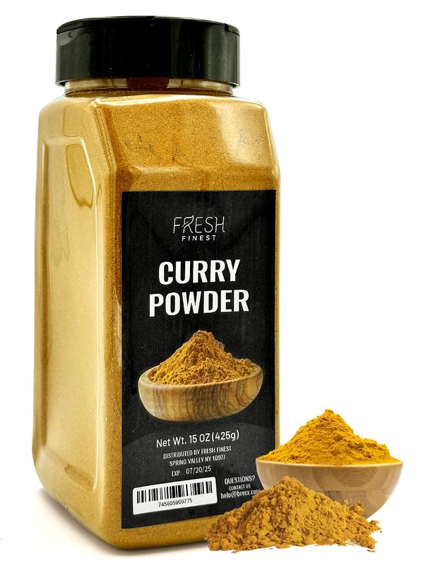 Fresh Finest Curry Powder - 15oz (425G) - Authentic Blend of Spices, Perfect for Culinary Adventures, Securely Packaged
