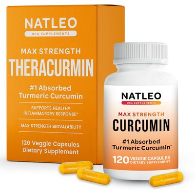 Theracurmin Turmeric Curcumin Supplement, 120 Count, High Absorption Turmeric &amp; Curcumin - Joint Supplement for Men and Women - 42.6X More Bioavailablity
