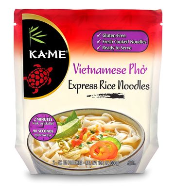 Ka-Me Gluten Free Rice Noodles - Vietnamese Express Pho Noodles Ready To Serve (Pack Of 6)