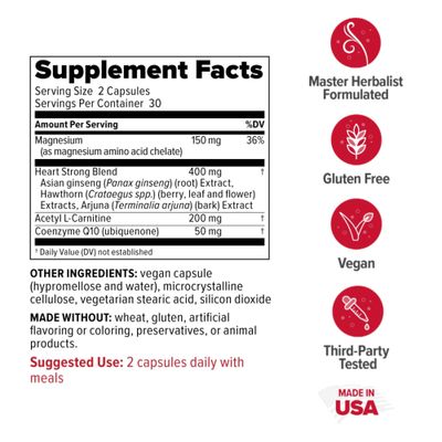 Redd Remedies, Heart Strong, Supports Cardiovascular Health, 60 Tablets