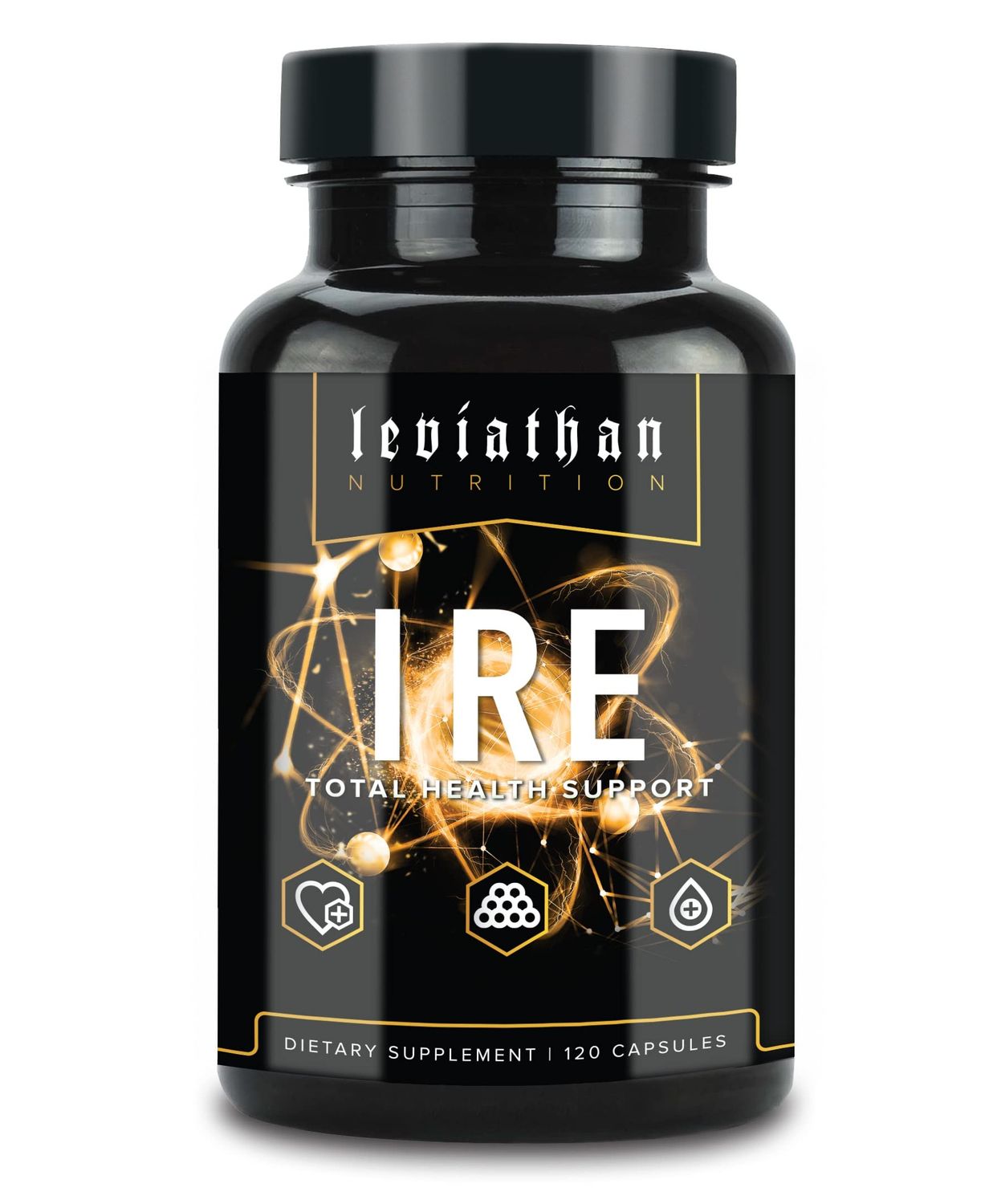 Leviathan IRE Complete Health Support - Overall Health &amp; AntiOxidant Support with Longvida Optimized Turmeric Curcumin, Grape Seed, Berberine, Arjuna, and Resveratrol