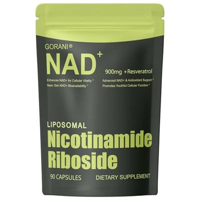 NMNH Supplement Alternative -Liposomal NAD &amp; Resveratrol Supplement - 90 Capsules, Enhanced Absorption Technology for Cellular Health, Energy Support &amp; Mental Focus | Non-GMO, Gluten-Free