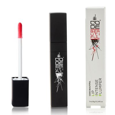 CODE Beautiful Lip Plumping Treatment Gloss for Fuller Plumper Lips | Long Lasting | Hyaluronic Acid Infused | Vegan &amp; Cruelty Free | Lip Intense Plumper 7ml