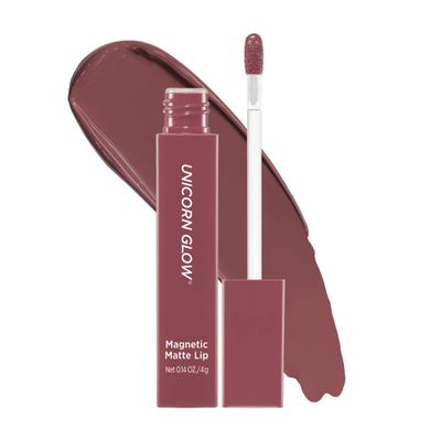 UNICORN GLOW Magnetic Matte Lip 05 Notebook, Matte Lip Stain Lip Tint Matte finish Cruelty Free Vegan Made in Korea 0.14 oz. / 4 g