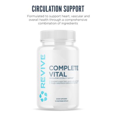 Revive MD Supplements &amp; Support, Complete Vital (120 Vegetarian Capsules) - NAC &amp; CoQ10 Supplement Supports Health, &amp; Antioxidant Activity