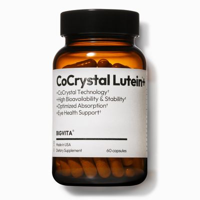 BIGVITA CoCrystal Lutein | 3-in-1 Eye Support with Fast-Absorbing Lutein, Zeaxanthin &amp; Astaxanthin | Blue Light Defense, Visual Clarity &amp; Eye Fatigue Relief | High Bioavailability, 60 Capsules