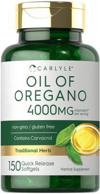 Carlyle Oregano Oil 4000mg Supplement | 150 Softgel Capsules | Contains Carvacrol | Non-GMO &amp; Gluten Free Formula