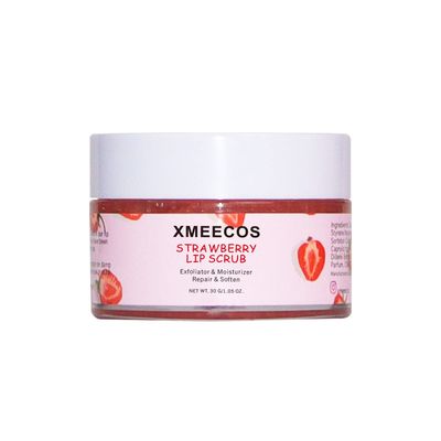 XMEECOS Strawberry Lip Scrub Exfoliating Moisturizing and Repairing and Lips Softening| Cruelty-free| Exfoliator