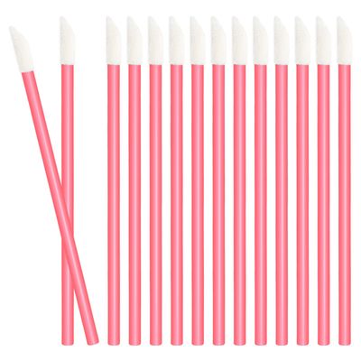 50 PCS Disposable Lip Wands, Lipstick Testers Brush, Lip Gloss Brush, Makeup Applicator for Lip Care, Beauty Tool, Lint Free Lip Gloss Wands, Glitter Crystal Lip Brush (CSB-Pink)