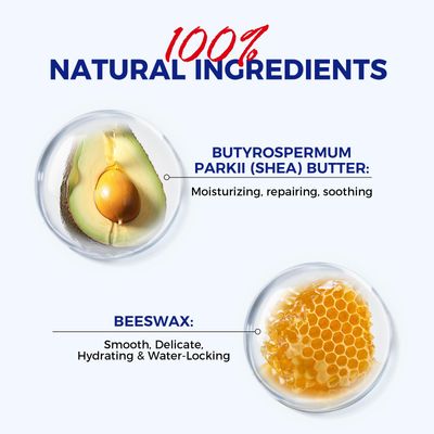 2PCS, Medicated Lip Balm Hydrating w/Petrolatum, Shea Butter, Beeswax, 100 Natural Ingredients, Organic Lip Butter Balm &amp; Moisturizers Lip Repair For Dry Cracked Lips Overnight Lip Treatment