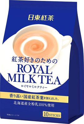Royal Milk Tea 8Sticks 4.9oz 3pcs Japanese Instant Miilk Tea Nittoh Ninjapo