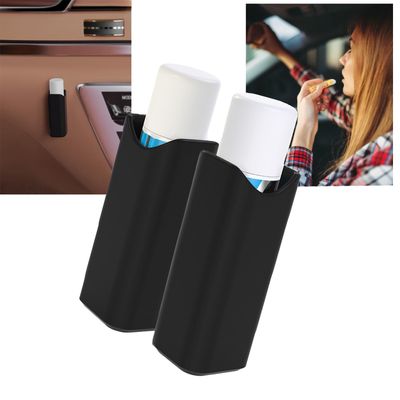 K TOMOTO 2 Pack Aesthetic Car Lip Balm Holders Compatible with Chapstick Holder, Portable Accessories for Women and Man Car Interior, Space Saving Durable Anti Slip, Prevent Melting in Heat
