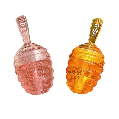 2PCS Small Peach &amp; Honey Lip Oil &amp; Mask: Moisturizing Day &amp; Night Lip Sleeping Masks, Scrubs &amp; Exfoliator