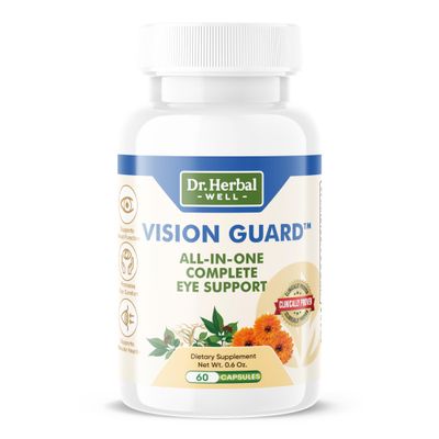 DR. HERBAL WELL Vision Guard - All in One Complete Eye Support, 60 Capsules