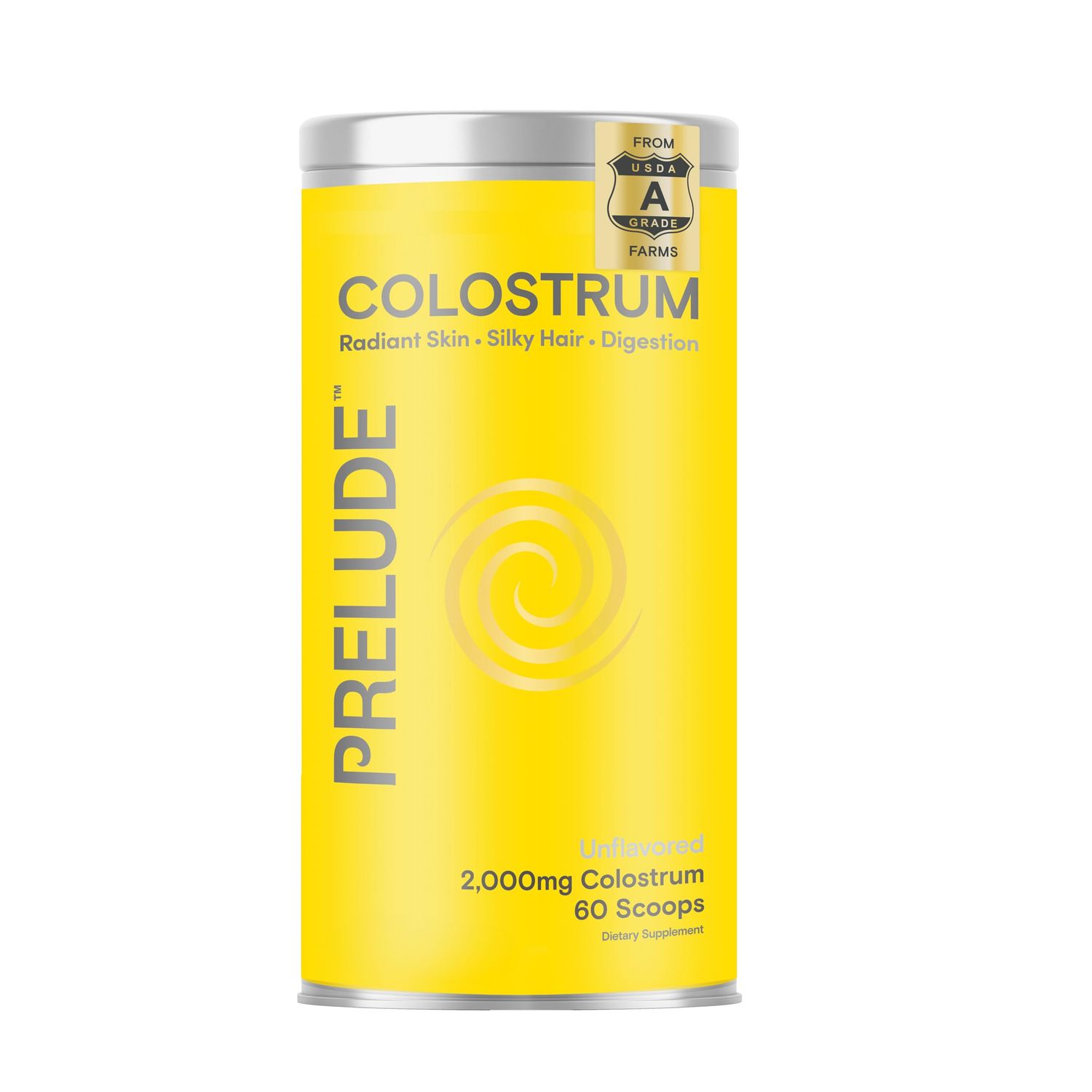 Prelude Bovine Colostrum Supplement - Grassfed Colostrum Powder for Gut Health, Immunity &amp; Overall Wellness - Colostrum Aids Hair, Skin &amp; Digestive Health for Women &amp; Men - Made in USA