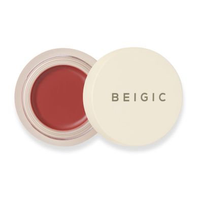 BEIGIC Flush Lip &amp; Cheek Balm 03 Long Black - Vegan Buildable, Multiuse, Travel Sized Blush &amp; Lip Color (0.14 fl.oz) - Muted Brick