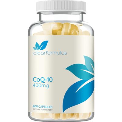 Quick Absorption CoQ10 400mg Capsules - Coenzyme Q10 400mg Potent Antioxidant for Heart Energy and Aging Support - High Stability CoQ10 Ubiquinone Capsules - Made in a cGMP US Lab (200 Servings)