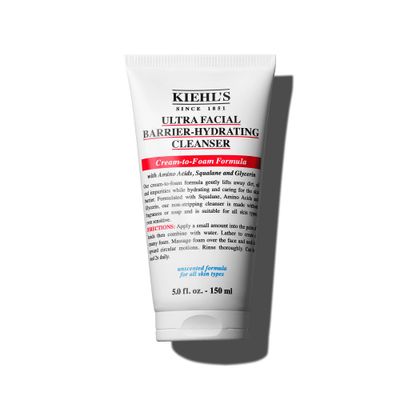 Kiehl&#39;s Ultra Facial Barrier-Hydrating Cleanser, Cream-To-Foam Non-Stripping Daily Face Wash For All Skin Types, Including Sensitive - 5 Fl Oz