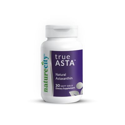 NatureCity TrueAsta 6mg Astaxanthin Supplement with AstaReal | Supports Eye, Skin, Joints, Muscles, Brain &amp; Blood Flow | Algae Based Antioxidant Supplement | Non-GMO, Gluten Free | 30 Soft Gels