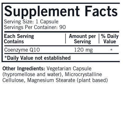 Coenzyme Q10 120 mg Capsules - Hypo - 90 ct